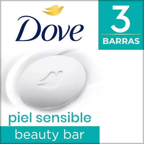Jabón Dove Piel Sensible X3 Multipack 90 G