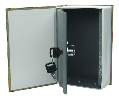Cofre Livro Camuflado 2 Chaves Discreto Porta Joias Rota 66