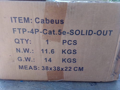 Cable Ftp-4p- Cat.5e- Solid Out