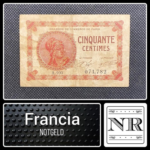 Francia - 50 Centimes - Año 1920 - Notgeld - Paris