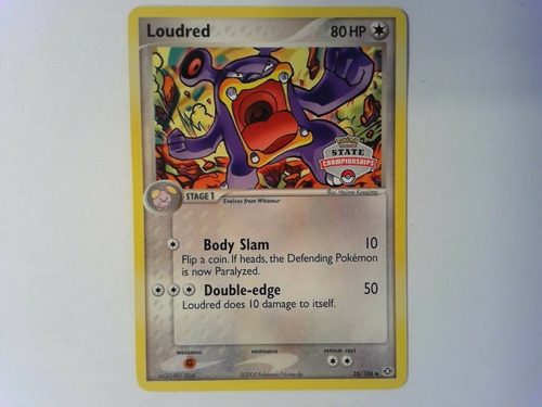 Pokemon Loudred - 35/106 - (state Championships) Promo