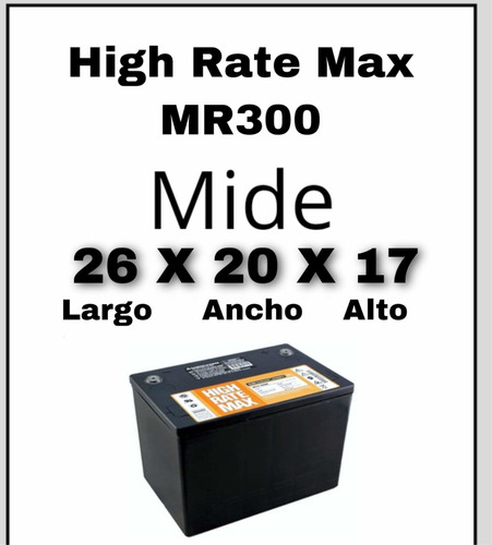 Bateria High Rate Max Mr300 Nueva (Usado)