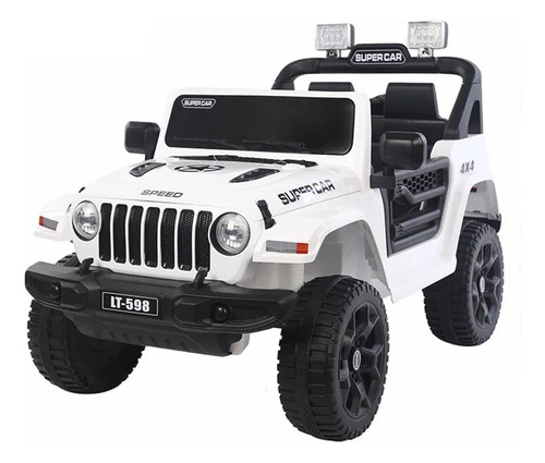 Auto Jeep Bateria  12v Control Luces Musica Zaki Babymovil