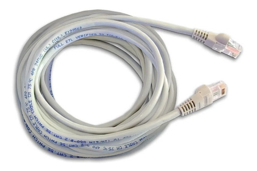 Imagen 1 de 4 de Cable De Red Utp 15 Metros Rj45 Cat 5e Patch Cord Ethernet