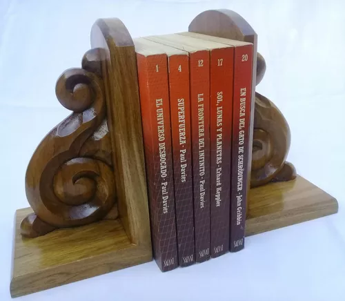 Sujeta libros de madera - La Carpintería Buenos Aires