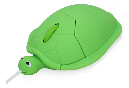 Ratón Elec Space Tortuga Verde