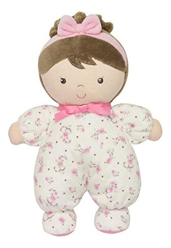 Little Me Plush Baby Doll With Rattle, Jackie (pink Vintage 