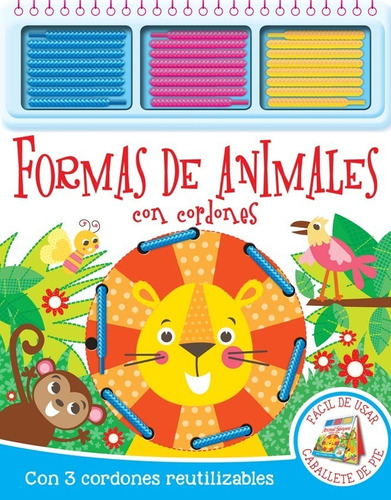 Libro Formas De Animales Con Cordones 