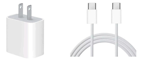 Cargador Apple 20w Carga Rapida + Cable Usb C A C