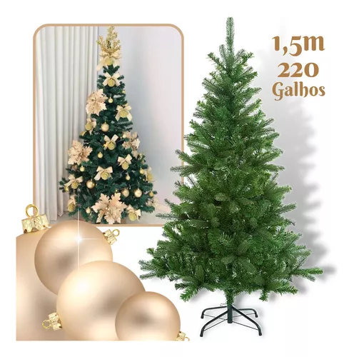 Árvore De Natal Branco 150 Cm Com 220 Galhos Grande