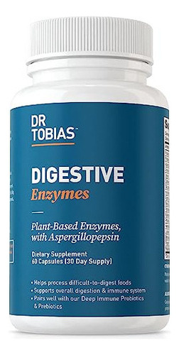 Dr. Tobias Enzimas Digestivas Con Amilasa, Bromelina, Lipasa