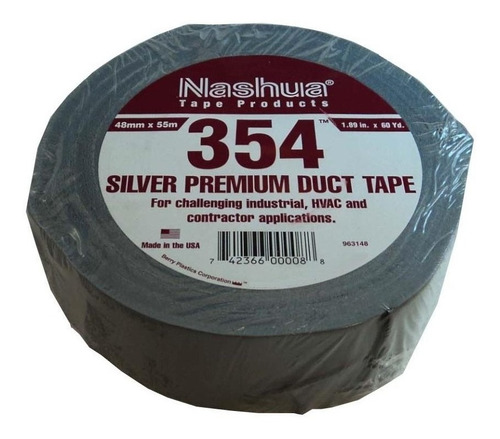 Nashua Tape/cinta Para Ducteria 2 PuLG X 60 Yd 354 Silver (
