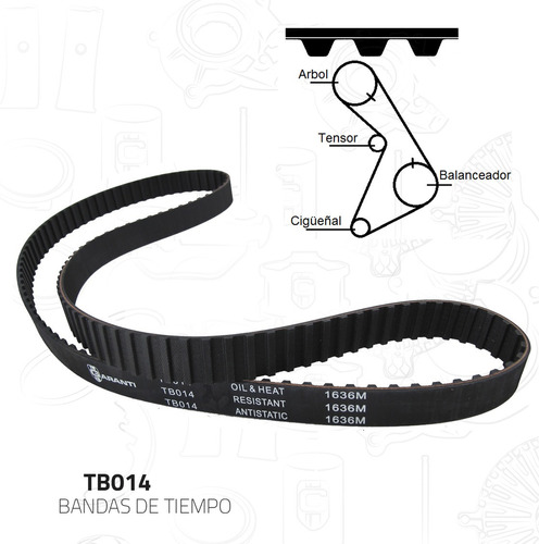 Banda Distribucion Tiempo Mercury Marquis L4 2.3l 1983-1986