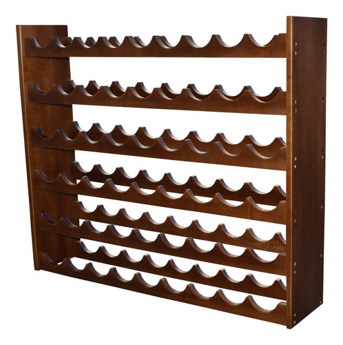 Cava Hogare Moderna Para Vino 54 Botellas 100% De Madera Nogal