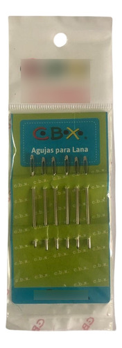 Aguja Metalica Para Lana Bordado Coser X 6 Unidades - Wep