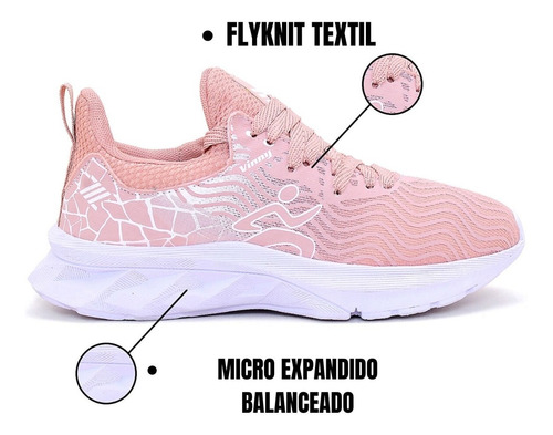 Tenis Feminino Academia Caminhada Crossfit Corrida Black Top