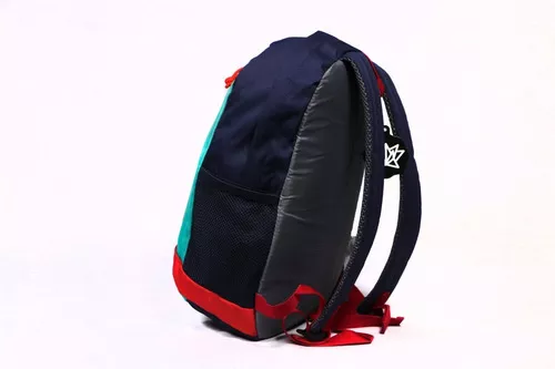 Mochila 15 Litros Urbana Deportiva Viajes Origami Color azul , verde y rojo