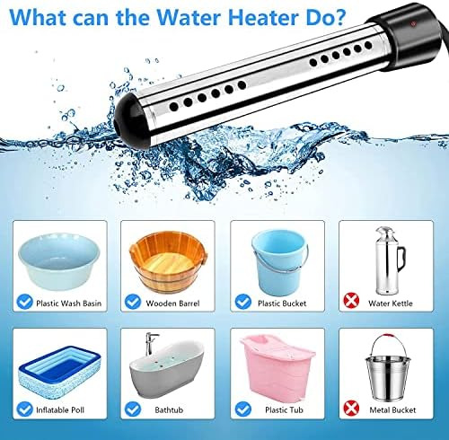 Calentador De Agua De Inmersión, Calentador De Agua Portátil
