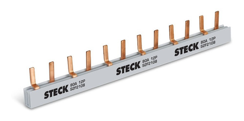 Peine Regleta Conexión Bornera Bipolar 12 Polos 80a 21 Cm