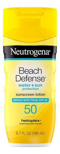 Neutrogena Beach Defense Loción De Protección Solar Spf 50 -