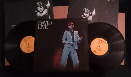 David Bowie - Live - Disco Vinilo Doble Usa Original 1974