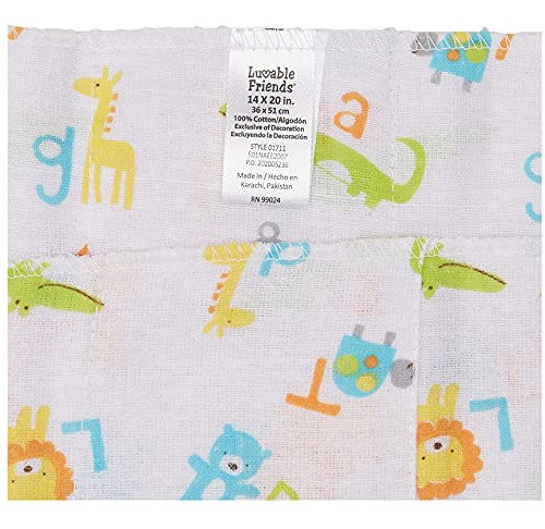 Pañuelos De Tela Para Bebé Abc, Algodón Flannel.