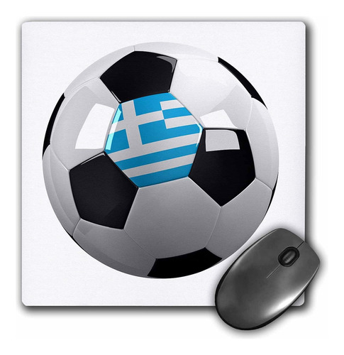 Balon De Futbol Con La Bandera Nacional De Grecia En El (...