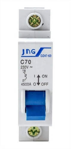Disjuntor Unipolar Jng 70a- Curva C