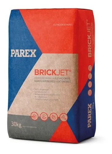 Parex Brickjet Asiento Bloques Ladrillos Y Elevacion De Muro