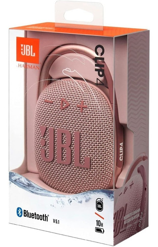 Imagen 5 de 9 de Parlante Jbl Clip 4 Portátil Con Bluetooth Pink