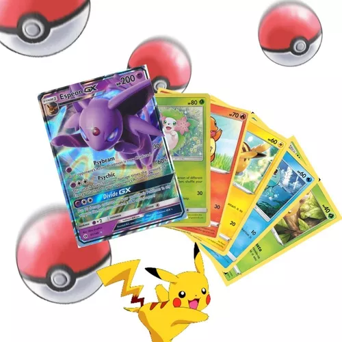 Cards Pokemon V/gx Aleatório Garantido + Pacote Com 5 Cards