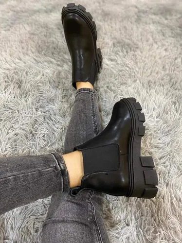 Botas Botin Plataforma Resorte Suela Serpiente Dama