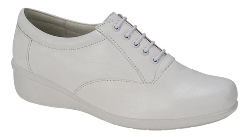 Zapato De Dama Comodo Shosh Confort 4242  Color Blanco