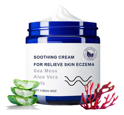 Crema De Musgo Marino, Crema Calmante Natural Con Musgo X1