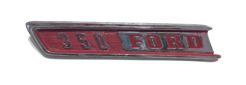 Insignia Ford F350 Lateral Metal Cromado - Izquierda