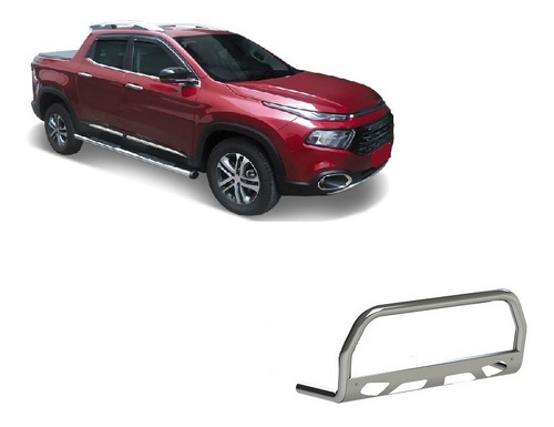 Quebra Mato Cromado Fiat Toro Versão Flex 2016 2019