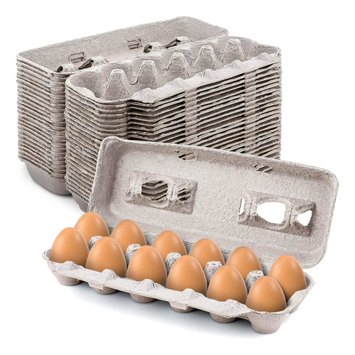 Mt Products - Cajas De Huevos De Pulpa Natural En Blanco Con