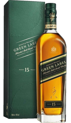 Estuche Whisky Johnnie Walker Green Label X750cc + Regalo
