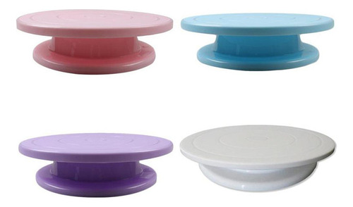 11 Mesa Giratoria De Plástico Soporte De Pastel Púrpura