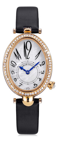 Reloj De Pulsera Manchda Con Diamantes Y Esfera De Perlas