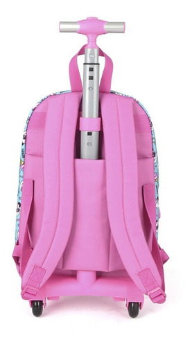Imagem 4 de 10 de Kit Mochila Feminina Juvenil Panda Trolley Rodinhas G Up4you