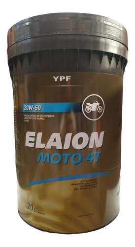 Elaion Moto 4t Mineral 20w50 X 20 Litros Ypf