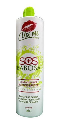 Condicionador Reconstrutor Sos Extrato De Babosa Use Me 1l