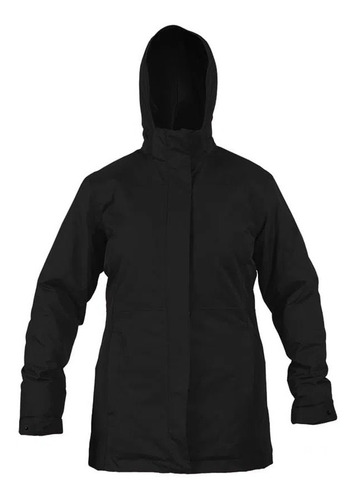 Parka Hw Arrayan Mujer Impermeable Negra Segman