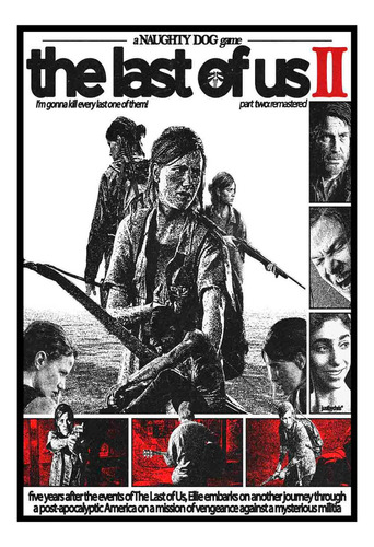 Cuadro Premium Poster 33x48cm The Last Of Us Sobrevivientes