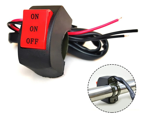 Boton Switch Moto Interruptor 2 Pasos Luces Auxiliares