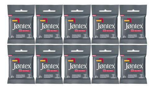 Kit 10x3 Preservativos Jontex Ultra (30 Camisinhas)