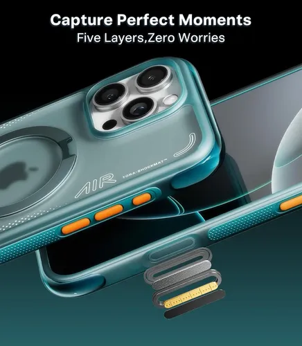 Torras Capa Ostand Q3 Air Para iPhone 16 Pro Com Ar Real