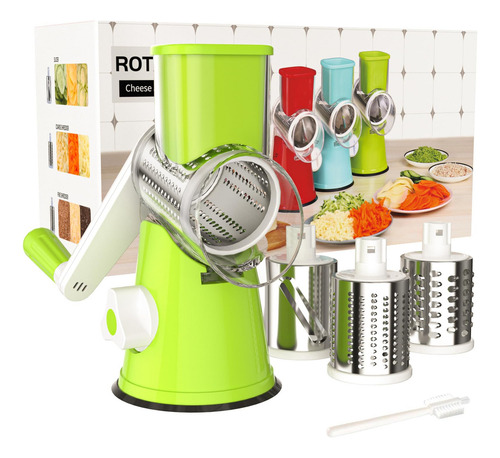 Rallador De Queso Verde Fácil De Usar Y Ergonómico 23 Cm