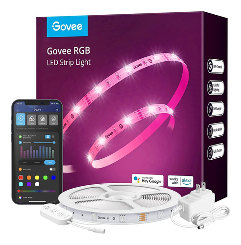 Govee Rgb Basic 10 Metros Tira Led Wifi Alexa Google